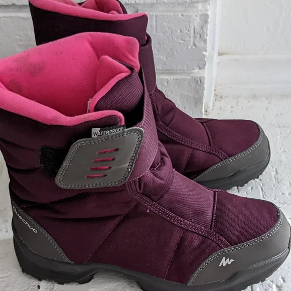 Quechua After-Ski Jr Quechua Arpenaz Snow 400 Girl Grey  Quechua After-Ski Jr Quechua Arpenaz Snow 400 Girl Grey Boots Shoes US 3 main image 1